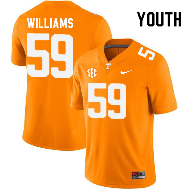 Youth #59 Caleb Williams Tennessee Volunteers College Football Jerseys Stitched Sale-Orange - Click Image to Close